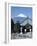 School Children and Temple, Mount Fuji, Honshu, Japan-null-Framed Photographic Print
