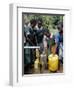 School Children at Water Pump, Kenya, East Africa, Africa-Liba Taylor-Framed Photographic Print