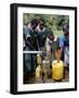 School Children at Water Pump, Kenya, East Africa, Africa-Liba Taylor-Framed Photographic Print