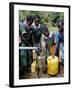 School Children at Water Pump, Kenya, East Africa, Africa-Liba Taylor-Framed Photographic Print