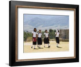 School Children, Cuilapan, Oaxaca, Mexico, North America-R H Productions-Framed Photographic Print