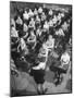 School Children Listening to Letter from Mrs. Chiang Kai Shek Regarding Aid to China-Horace Bristol-Mounted Photographic Print