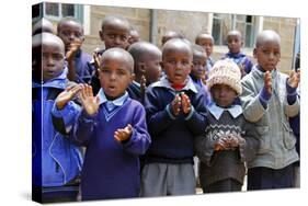 School Children of the Nanyuki Children's Home, Nanyuki, Kenya, Africa-Kymri Wilt-Stretched Canvas