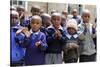 School Children of the Nanyuki Children's Home, Nanyuki, Kenya, Africa-Kymri Wilt-Stretched Canvas