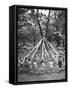 School Children Playing Around the May Pole-Martha Holmes-Framed Stretched Canvas