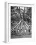 School Children Playing Around the May Pole-Martha Holmes-Framed Photographic Print