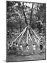 School Children Playing Around the May Pole-Martha Holmes-Mounted Photographic Print