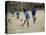 School Children Playing Football, Western Area, Kenya, East Africa, Africa-Liba Taylor-Stretched Canvas