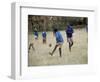 School Children Playing Football, Western Area, Kenya, East Africa, Africa-Liba Taylor-Framed Photographic Print