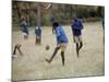 School Children Playing Football, Western Area, Kenya, East Africa, Africa-Liba Taylor-Mounted Photographic Print