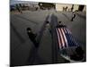 School Children Prepare to Raise the US and Texas Flags in Front of the Elementary School-null-Mounted Photographic Print