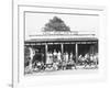 School Children Waiting for the Bus at the General Store-Ralph Crane-Framed Photographic Print