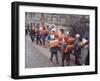 School Children Walking to School with Book Bags on their Backs, East Germany-Ralph Crane-Framed Photographic Print