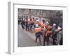 School Children Walking to School with Book Bags on their Backs, East Germany-Ralph Crane-Framed Photographic Print