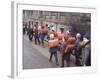 School Children Walking to School with Book Bags on their Backs, East Germany-Ralph Crane-Framed Photographic Print