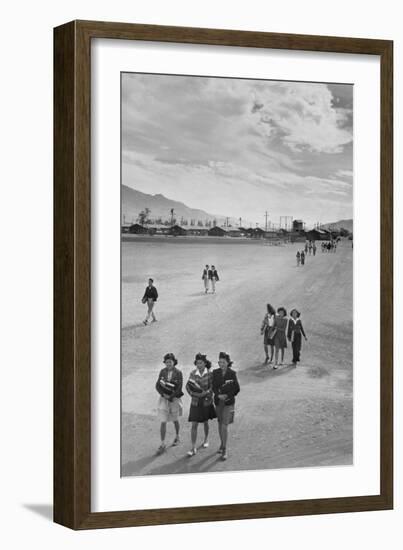 School Children-Ansel Adams-Framed Art Print