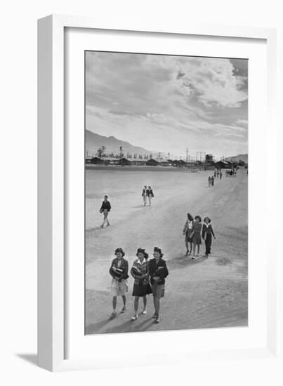 School Children-Ansel Adams-Framed Art Print