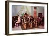 School Dance Band, Retro-null-Framed Art Print