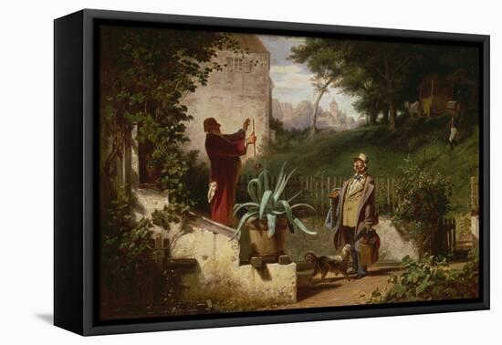 School Day Friends, about 1855-Carl Spitzweg-Framed Stretched Canvas