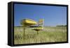 School Desk in Field, Michigan-Paul Souders-Framed Stretched Canvas