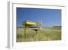 School Desk in Field, Michigan-Paul Souders-Framed Photographic Print