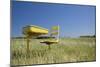 School Desk in Field, Michigan-Paul Souders-Mounted Photographic Print