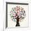 School Education Concept Tree Made with Numbers-Cienpies Design-Framed Art Print