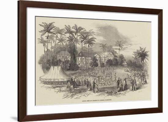 School Fete at Codrington College, Barbadoes-null-Framed Giclee Print