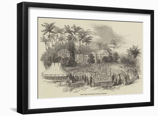 School Fete at Codrington College, Barbadoes-null-Framed Giclee Print