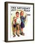 "School Fight," Saturday Evening Post Cover, September 12, 1936-Frances Tipton Hunter-Framed Premium Giclee Print