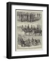 School for Cavalry of the Auxiliary Forces at Aldershott-null-Framed Premium Giclee Print