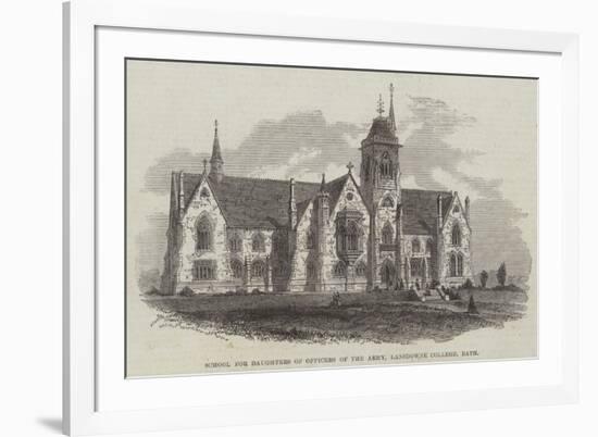 School for Daughters of Officers of the Army, Lansdowne College, Bath-null-Framed Giclee Print