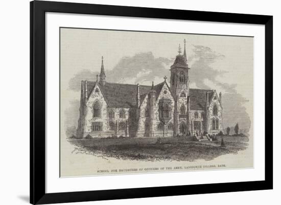 School for Daughters of Officers of the Army, Lansdowne College, Bath-null-Framed Giclee Print