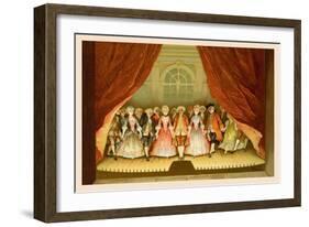 School for Scandal: Cast on Stage-Lucius Rossi-Framed Art Print