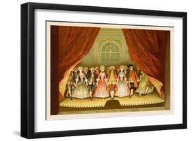 School for Scandal: Cast on Stage-Lucius Rossi-Framed Art Print