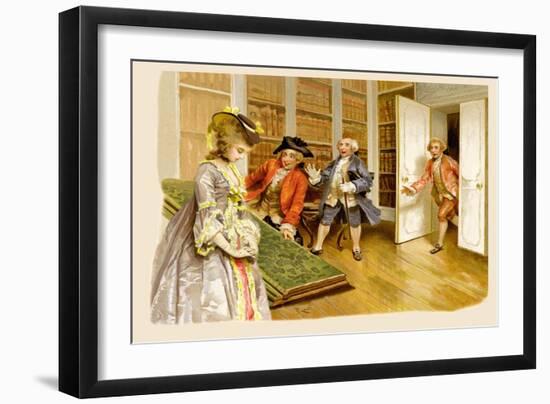 School for Scandal: Caught!-Lucius Rossi-Framed Art Print