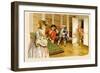 School for Scandal: Caught!-Lucius Rossi-Framed Premium Giclee Print