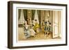 School for Scandal: I'll Be Right Back-Lucius Rossi-Framed Art Print