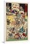 School for Spooks, No. 3 from the Series Drawings for Pleasure by Kyosai-Kyosai Kawanabe-Framed Giclee Print