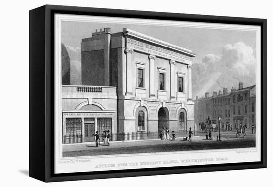 School for the Indigent Blind, Westminster Road, London, 1829-R Acon-Framed Stretched Canvas