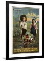 School Garden-null-Framed Giclee Print