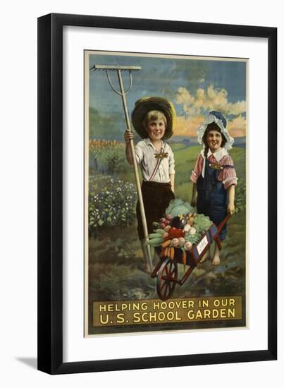 School Garden-null-Framed Premium Giclee Print