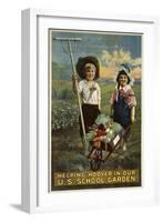 School Garden-null-Framed Giclee Print