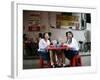 School Girls at Lunch Break, Bangkok, Thailand, Southeast Asia-Angelo Cavalli-Framed Photographic Print