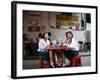 School Girls at Lunch Break, Bangkok, Thailand, Southeast Asia-Angelo Cavalli-Framed Photographic Print