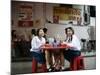 School Girls at Lunch Break, Bangkok, Thailand, Southeast Asia-Angelo Cavalli-Mounted Photographic Print