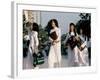 School Girls Facing Ho Chi Minh Statue, Ho Chi Minh City (Saigon), Vietnam, Indochina-Alain Evrard-Framed Photographic Print