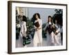 School Girls Facing Ho Chi Minh Statue, Ho Chi Minh City (Saigon), Vietnam, Indochina-Alain Evrard-Framed Photographic Print