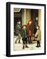 School House Door-Francis Luis Mora-Framed Giclee Print