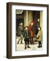 School House Door-Francis Luis Mora-Framed Giclee Print